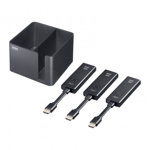 【アウトレット】ワイヤレスHDMIエクステンダー 送受信機セット HDMI接続 送信機2台 最大15m 収納ボックス付属