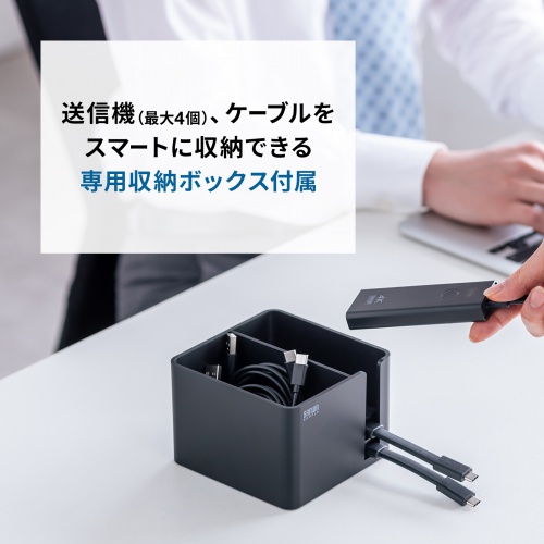 【アウトレット】ワイヤレスHDMIエクステンダー 送受信機セット HDMI接続 送信機2台 最大15m 収納ボックス付属
