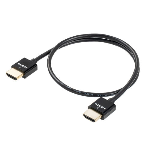 スリムHDMIケーブル 0.5m 4K/30Hz 10.2Gbps ハイスピードHDMI