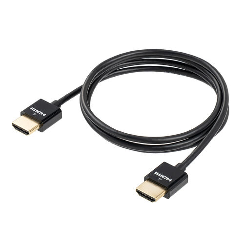 スリムHDMIケーブル 1m 4K/30Hz 10.2Gbps ハイスピードHDMI