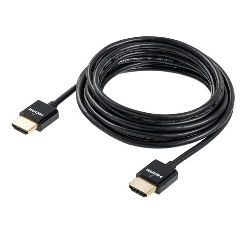 スリムHDMIケーブル 3m 4K/30Hz 10.2Gbps ハイスピードHDMI