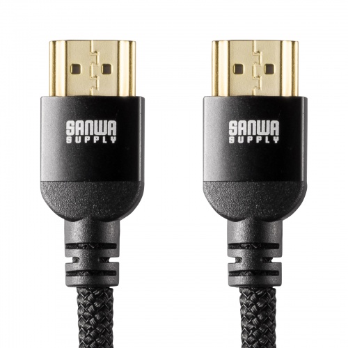 ハイスピードHDMIケーブル ナイロンメッシュ 2m ブラック