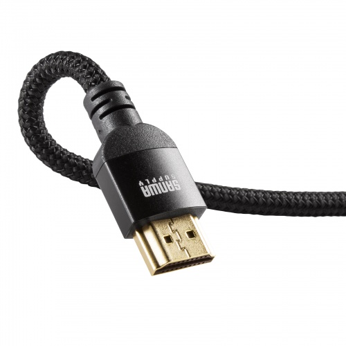 ハイスピードHDMIケーブル ナイロンメッシュ 3m ブラック