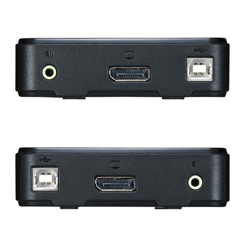 DisplayPort対応手元スイッチ付きパソコン自動切替器(2:1)
