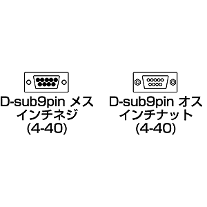 RS-232C延長ケーブル(4m)/YKRSK443FM4K/KRS-443FM4K【ケーブルのネット