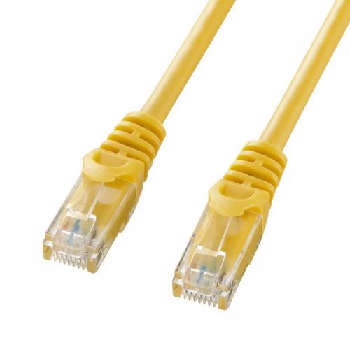 【アウトレット】LANケーブル カテゴリ6 2m UTP イエロー