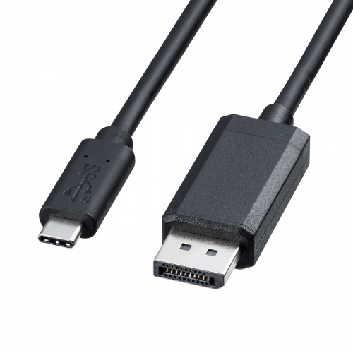 USB Type-C DisplayPort変換ケーブル 1m ブラック