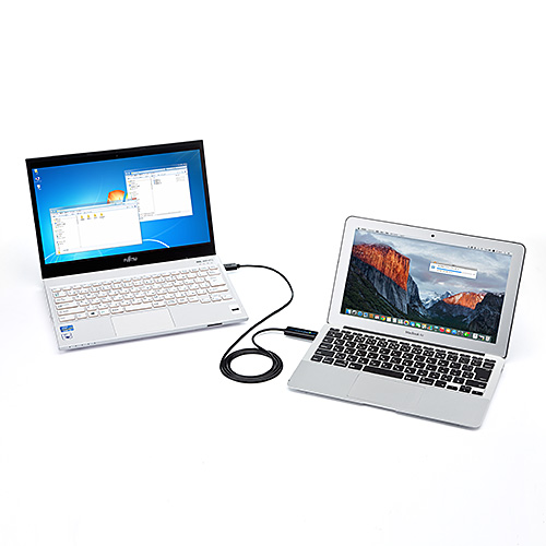 【アウトレット】USB3.0リンクケーブル Windows Mac両対応 USB Aコネクタ ドラッグ&ドロップ操作でデータ移行