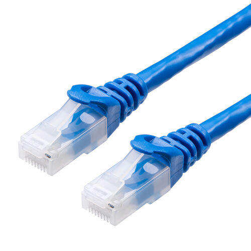 【アウトレット】ツメが折れない LANケーブル カテゴリ6A 10m より線 UTP ブルー