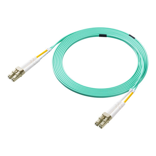 光ファイバケーブル 3m OM3 10GBASE-SR/SW規格 10Gbps マルチモード LC×2-LC×2 メガネ型 2芯 50μm