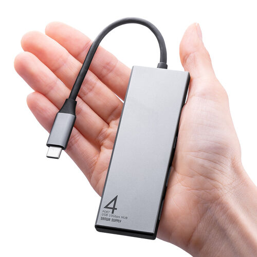 【アウトレット】スリムUSBハブ USB-C接続 USB A×2 USB-C×2 USB 10Gbps バスパワー