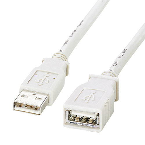 USB延長ケーブル(2m)/YKBKUSB-E2K2/KB-USB-E2K2【ケーブルの