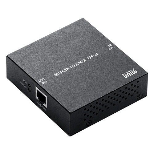 【アウトレット】PoEエクステンダー PoE+ 受電・給電対応 ギガビット ファンレス LAN延長