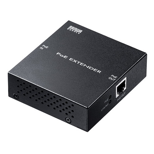【アウトレット】PoEエクステンダー PoE+ 受電・給電対応 ギガビット ファンレス LAN延長