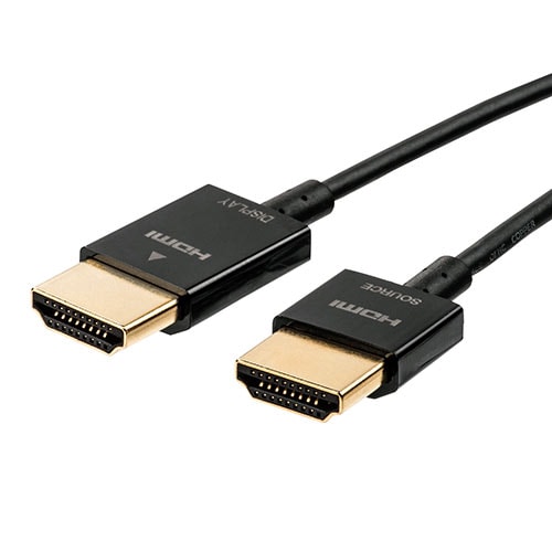 【アウトレット】スリムHDMIケーブル 5m 直径2.8mm HDMI Ver1.4 ブラック