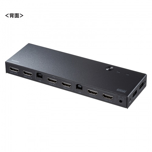 HDMIパソコン切替器 デュアルディスプレイ 2画面同時出力 4K対応 エミュレーション非搭載 2:1