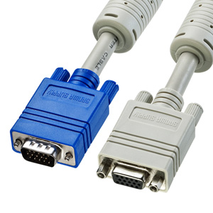 【アウトレット】ディスプレイ延長ケーブル(複合同軸・アナログRGB・延長・5m)