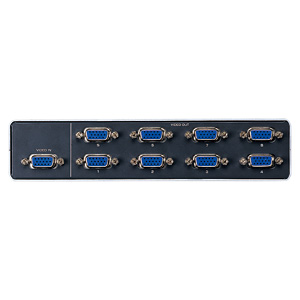 高性能ディスプレイ分配器(VGA・ミニD-sub15pin・8分配