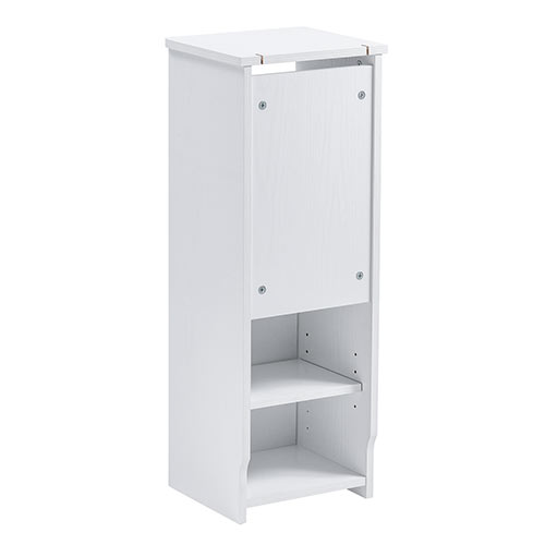 縦型 ルーター収納ボックス 幅30cm 高さ82cm ホワイト/200-CB028WM/200