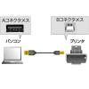 【アウトレット】 極細USB2.0ケーブル(A-Bタイプ、0.5m・ブラック)
