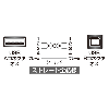 【アウトレット】 極細USB2.0ケーブル(A-Bタイプ、0.5m・ブラック)