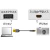 【アウトレット】 極細ミニUSB2.0ケーブル(ミニ8ピン平型タイプ、1m)