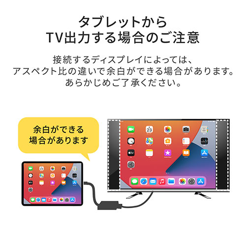 USB Type C-HDMI変換アダプタ 4K/60Hz HDR対応 PD100W ケーブル長20cm iPad Pro Air Nintendo  Switch 有機ELモデル対応 ブラック/YK-KC038/500-KC038【ケーブルのネット通販専門店 ケーブル市場】