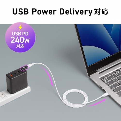 USB-C変換アダプタ L字型 垂直タイプ USB 40Gbps USB PD240W CtoCコネクタ ブラック