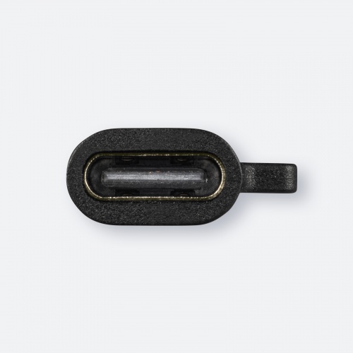USB Type-C Lightning変換アダプタ PD60W USB2.0 MFi認証品 ストラップ付き ブラック
