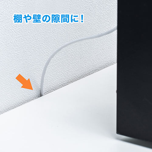 【アウトレット】LANケーブル カテゴリ6 スリムタイプ 1m より線 ブルー