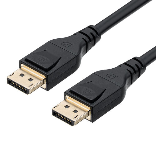 【アウトレット】DisplayPortケーブル 2m ver2.1 VESA認証品 80Gbps DHDR対応 4K/240Hz 16K/120Hz ブラック
