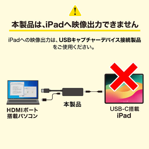 【アウトレット】HDMI to USB-C 変換アダプタ 4K/60Hz ケーブル長20cm Xreal Air 2 Pro 対応