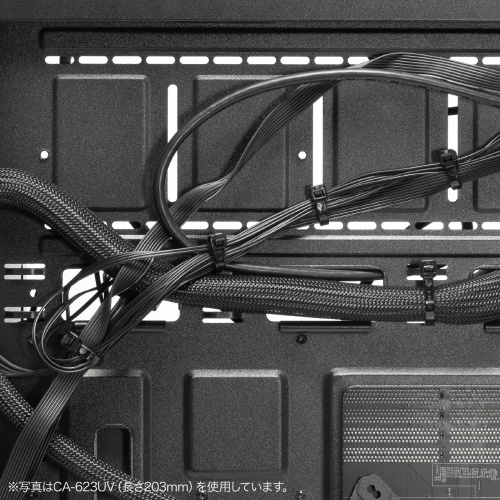 屋外用 ケーブル結束バンド 長さ300mm 幅7.6mm 50本入り ブラック