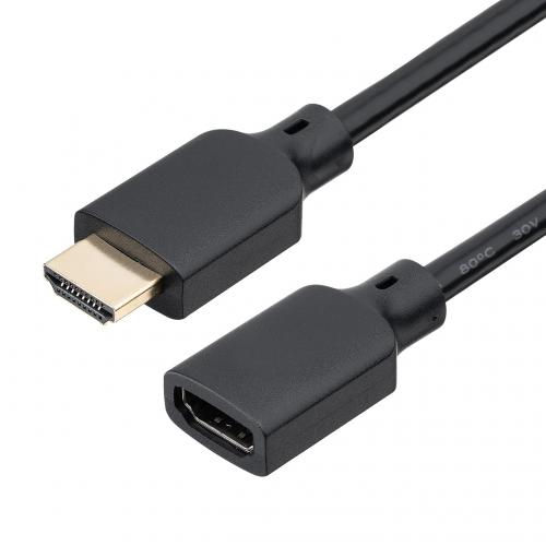 HDMI延長ケーブル 0.1m ウルトラハイスピード 8K/60Hz 4K/120Hz 48Gbps