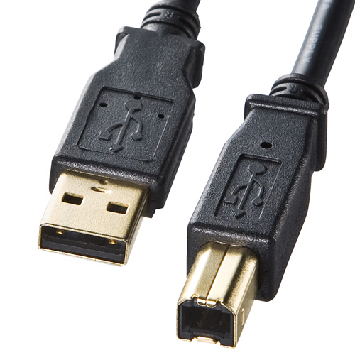 USB2.0ケーブル(1.5m・ブラック)