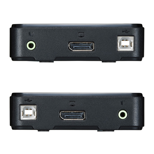 【アウトレット】DisplayPort対応手元スイッチ付きパソコン自動切替器(2:1)