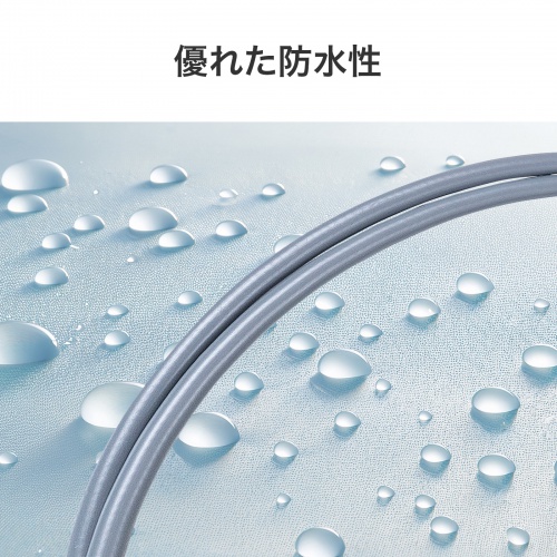 防水ロバスト光ファイバケーブル OM3 10GBASE-SR/SW規格 10Gbps マルチモード 50μm 4芯 両端SC×4 PBTチューブ 20m