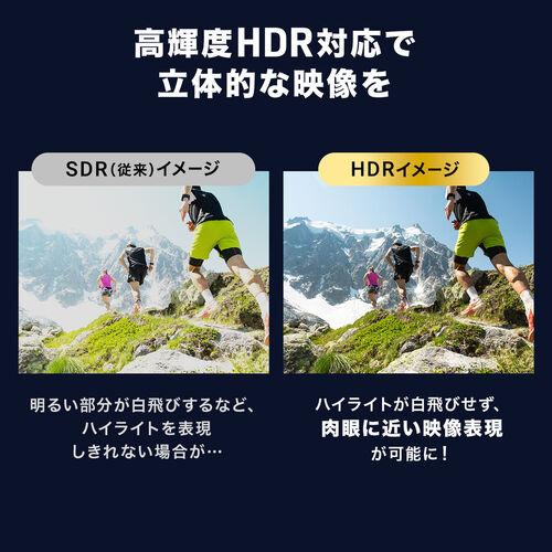 USB Type-C HDMI変換ケーブル 2m 8K/30Hz 4K/60Hz USB PD100W対応 ブラック