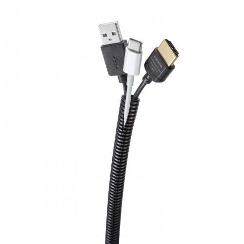 コルゲートチューブ 内径7.4mm 長さ2m ブラック