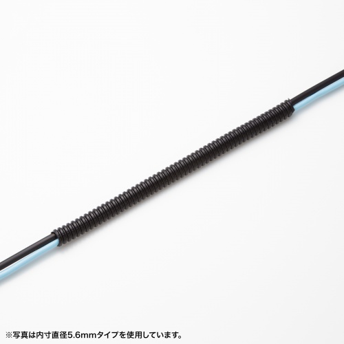 コルゲートチューブ 内径13.8mm 長さ2m ブラック