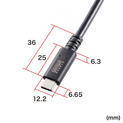 【アウトレット】USB4ケーブル 2m USB Type-C USB 20Gbps USB PD 240W USB-IF認証品 ブラック