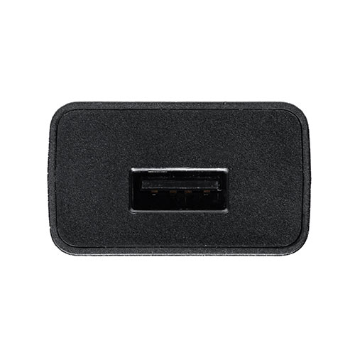 【アウトレット】USB-ACアダプタ 5V/1A出力 USB A×1 ブラック USB充電器