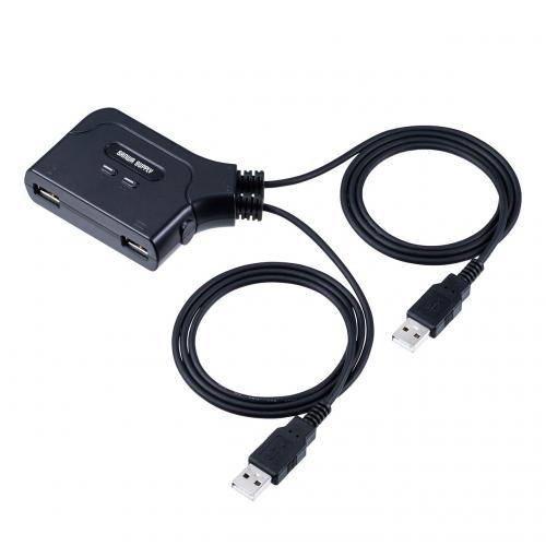 【アウトレット】KVMスイッチ(2台切替・KVM切替器・パソコン切替器・USBキーボード・USBマウス用・キーボードエミュレーション機能・チルトホイールマウス対応・専用ドライバー不要・電源不要)
