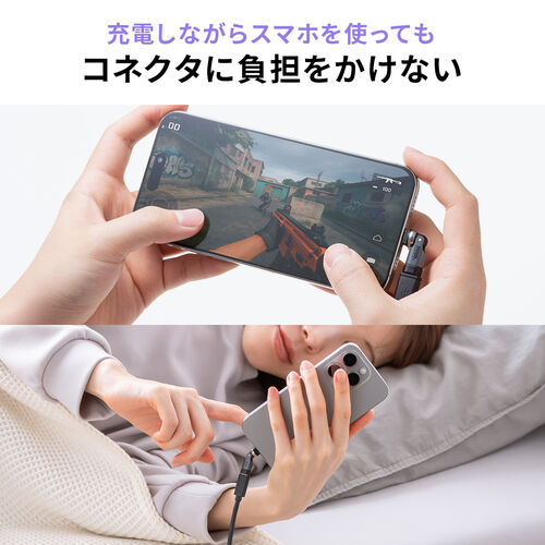USB-C変換アダプタ 540°回転 USB PD 240W USB2.0 ガンメタリック