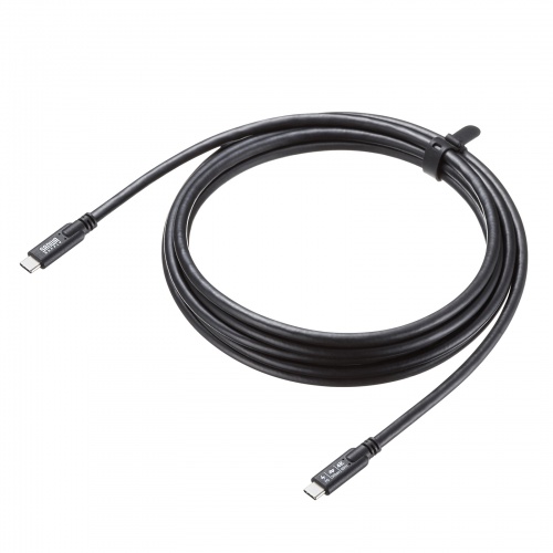 USB Type-Cケーブル 3m USB 5Gbps PD100W 4K/60Hz映像出力 ブラック