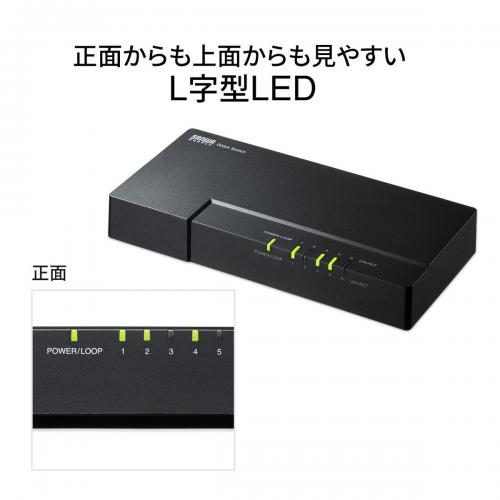 【アウトレット】スイッチングハブ(5ポート・ギガビット対応・マグネット付き・電源内蔵)