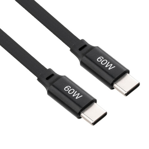 巻き取り式 USB Type-Cケーブル 1.2m USB PD 60W ブラック