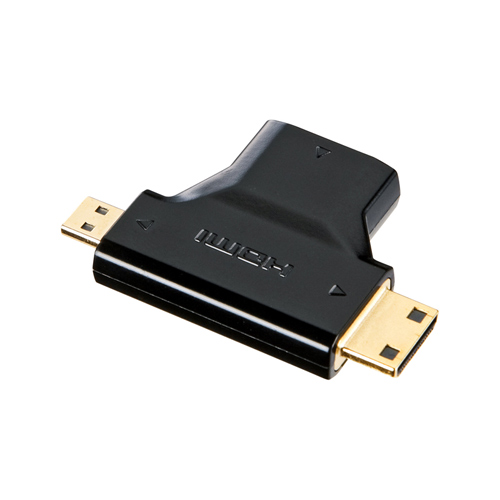 HDMI変換アダプタ ミニHDMI マイクロHDMI ブラック