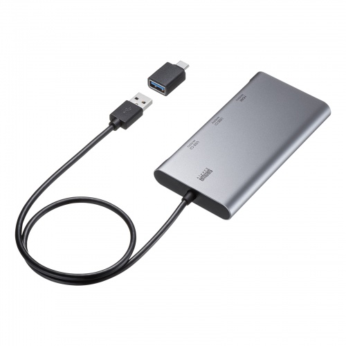 USB-C - HDMI 変換アダプタ 4K×3 拡張 3画面 HDMI×1 USB-C×2 ディスプレイアダプタ