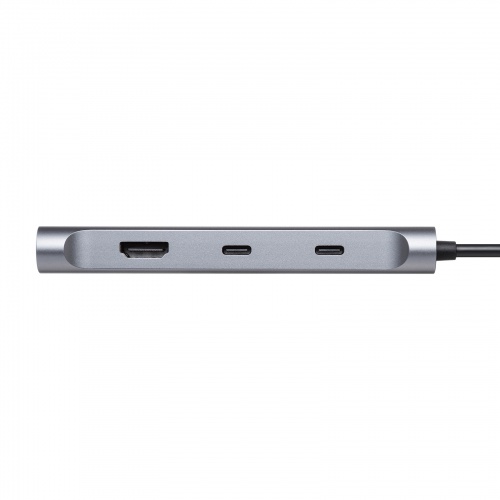 USB-C - HDMI 変換アダプタ 4K×3 拡張 3画面 HDMI×1 USB-C×2 ディスプレイアダプタ
